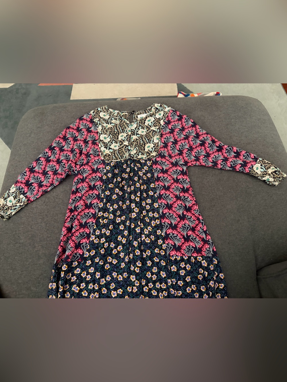 Zara Mixed Print Dress